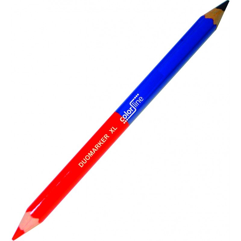Lucht Pigment Vormen ColorLine Tweekleurig potlood blauw-rood per stuk - Maldoy Tools - Tuin -  Cleaning